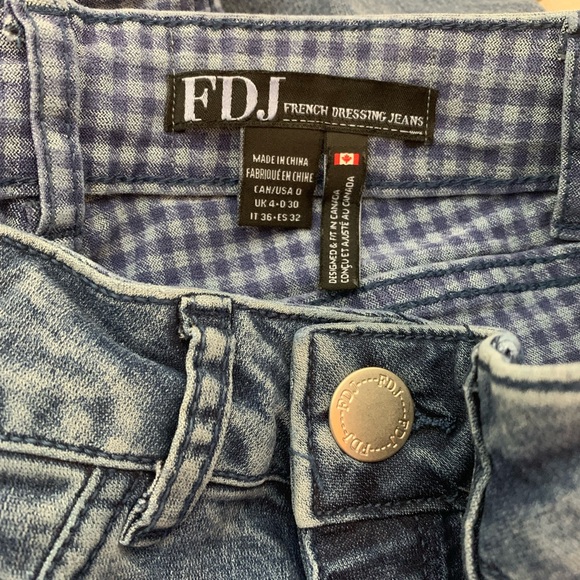 French Dressing Jeans | Reversible Gingham Olivia Slim Crop Jeans - 0 - Picture 5 of 5